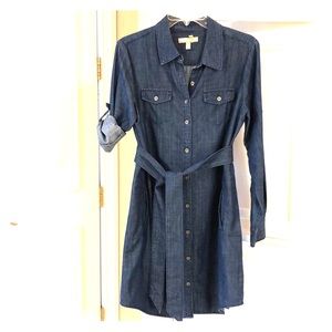 BANANA REPUBLIC DENIM SHIRT DRESS